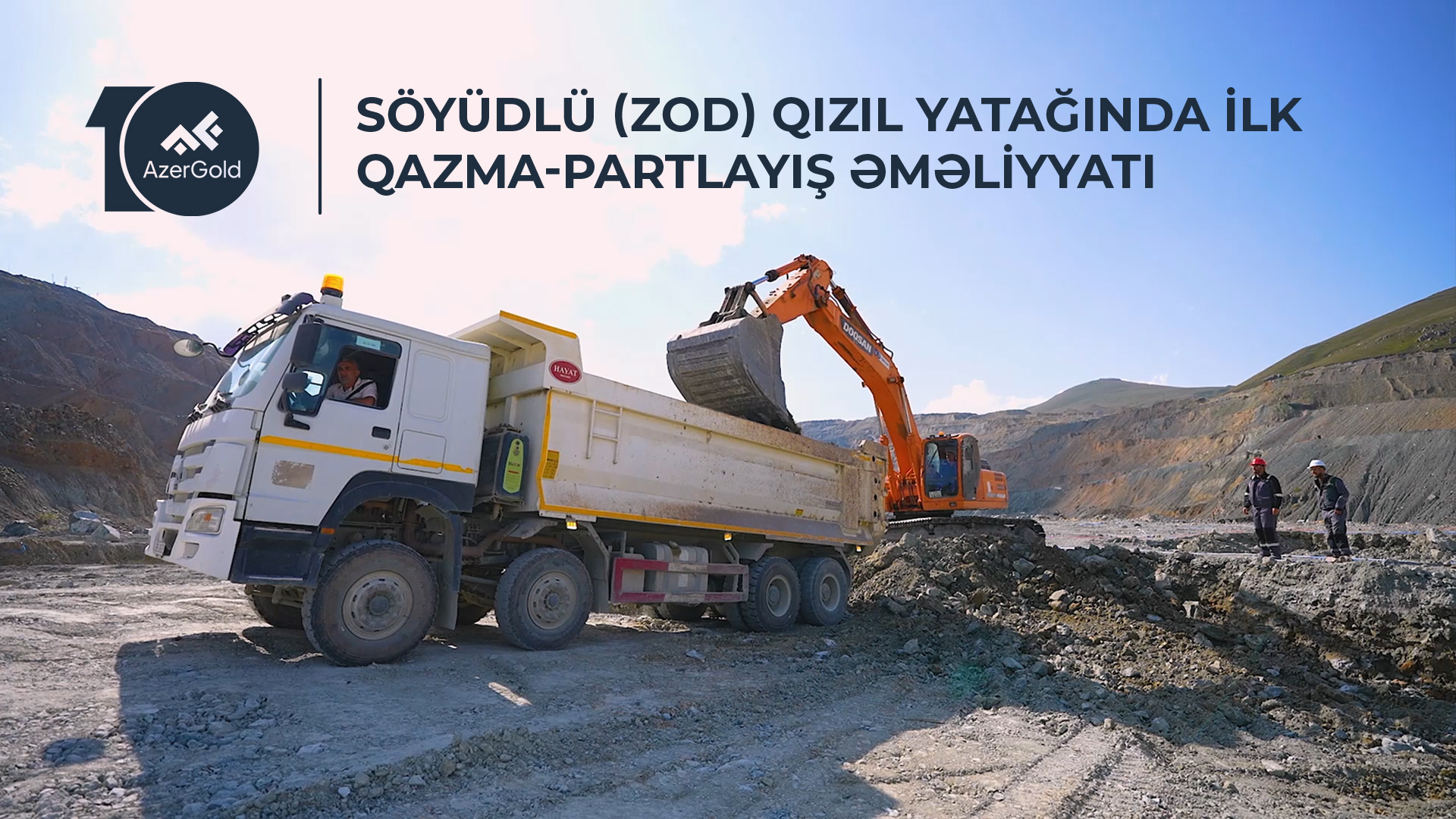 “AzerGold” Söyüdlü (Zod) qızıl yatağında ilk qazma-partlayış əməliyyatını həyata keçirib